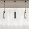Lampes suspendues Lampe à boule de cristal Verre Porte-cordon de fer Els Cercle Planètes suspendues Boîte Lumière LED Design Vintage Ampoule