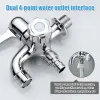 Washing Machine Tap 4-point Interface Double Ended Brass Faucet Mop Pool Expansion Faucet Multifunctional Bathroom Accessories