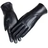 Cinq doigts gants femmes gant femmes en cuir de mouton véritable élégant mode poignet lecteur haute qualité mitaines thermiques