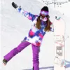 Другие спортивные товары Синизируют лыжный костюм Женский сноуборд и горные лыжные брюки Водонепроницаемое дышащее на открытом воздухе теплое пальто снежный набор HKD231106