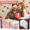 Objetos decorativos Figuras DIY 3D Fundición a mano Esculturas de yeso 8 piezas Kit de moldeo para parejas Amante Regalo Boda Celebración Huella digital Pie de bebé Molde 230406