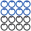 Dog Collars 20 Pcs Silicone Dogtag Hoops Silencers Circle Pet Mute Ring Silica Gel Tags