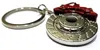 Porte-clés L rouge argent Rotor frein porte-clés pièce motrice voiture cadeau chaîne anneau livraison directe Amluw