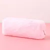 Kawaii Biscuit Pencil Case Bag For Girls Cute Pen Pouch Box Large Capacity Plush Student Back School Supplies Korean Stationery