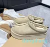 Ultra Mini Boots Snow Boot Platform Women Män päls Sheepskin Chestnut Sand Mustard Seed Beige Driftwood Australian Winter Ankel SafsDG