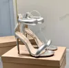 High heel Sandal luxury designer woman Gianvito Rossi Sandals10.5cm mens slibe stiletto sexy dress shoe ankle strap summer outside lady slipper