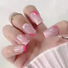 False Nails Nail Patches Detachable And Wearable Enhancements Ice Piercing Lines Fake Factory Direct Sales