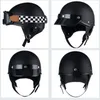 Motorcycle Helmets Retro Vintage Helmet Men Summer Casque Moto Open Face Scooter Biker Motorbike Racing Riding Cascos Para