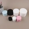 Bottiglie di stoccaggio 10pcs-50pcs 5g barattoli cosmetici rotondi vaso vuoto scatola nail art gel polvere contenitore perline bianco rosa blu nero