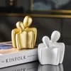 Decorative Objects Figurines nordic living room decoration home decor office desk accessories Ideas Gift Modern Living Room mini Ornament couple sculpture 230406
