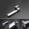 Bathroom Sink Faucets Wall Mounted Basin Faucet Rotatable Bathtub Spout Water Mixer Tap Tapware Matte Black Chrome 230406