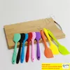 15 Couleurs Silicone Gâteau Pâte Grattoir 21 cm Silicone Cuisine Accessoires Doux Sans Soudure Spatule Beurre Crème Grattoir Brosse Baking Maker