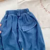 Jeans Frühling Herbst Jeans für Kinder Jungen einfarbig lose beiläufige Baumwolle weich Kleinkind Kleidung Schule Kinder Jeanshose 230413