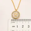 Collana girocollo di moda di design di lusso catena girocollo in argento 925 placcato oro 18 carati placcato in acciaio inossidabile lettera di marca collane con ciondolo per gioielli da donna regali d'amore C2019