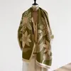 スカーフレディーファッション冬暖かいスカーフフェイクカシミアペイズリーフラワーケルチーフロングショール185 65cm