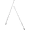 Hangers 2 Pcs Stick Tension Rod Curtain Clothes Pole Rods Shower Iron Adjustable