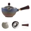 Dinnerware Sets Ceramic Side Handle Jug Vintage Teapot Delicate Single 360 Degree Rotation Ceramics Heat-resistant Office Chinese