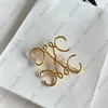 Pins Brooches Luxury Designer Men Women Pins Brooches Gold Silver Brooch Pin for Suit Dress Pins Party Nice Gift M230405