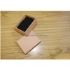 Jewelry Boxes Simple Seven High Quality Necklace Box Lovers Ring Case Gift Package Kraft Paper Middle Drop Delivery Packaging Display Dhsnt