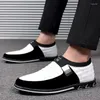 Dress Shoes Men Business Slip On Party Comfortable PU Leather For Man Wedding Plus Size 38-52