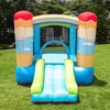 Inflatable Bounce House for Kids Summer Playhouse Indoor Outdoor Garden Bouncer Castle Jumping Jumper Birthday Party Play Fun Hot-air Balloon Theme Moonwalk Small
