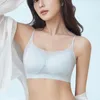 Camisoles Débardeurs Tube Ultra-mince Soutiens-Gorge Pour Femmes Sous-Vêtements En Soie Glacée Douce Petite Poitrine Lingerie Anti Chute Sans Couture Haut Sexy Été