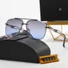 NUOVI occhiali da sole di marca di lusso design Fashion Style Square Metal Occhiali da sole senza montatura con montatura piccola Occhiali da sole da uomo Oculos UV400