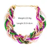 Chains Bohemian Multilayer Twine Pearl Glass Bead Bracelet Exaggerated Handwoven Twist Chain Jewelry Gifts For WomenChains