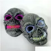 Party Masks Skl Glowing Mask Costume Led For Horror Theme Cosplay El Wire Halloween Supplies Rra2126 Drop Delivery Home Garden Festiv Dhbfj