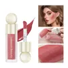 Matte flytande pulver rodnad mousse Peach Cream Outline Shadow Colored Cheek Rough Blush Waterproof Face Makeup Cosmetics