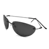 Lunettes de soleil 2021 Fashion Cool the Matrix Style Polarise Sunglasses Ultralight Rimless Men de conception de la marque Sun Verres de soleil OCUL P230406