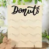 Kerstversiering Houten Donut Stand Muurhouder Bord Kinderen Verjaardagsfeestje Tafel Decor Baby Douche Bruiloft Gunsten Feestartikelen R231106