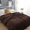 Filtar Flanell Winter Bed Filt Super Soft Throw Solid Randig Fluffy Cover Home Sheets Warm Sprid för SOFA RUM 230406