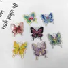 Charms 10pcs Fashion Animals For Jewelry Making Findings Acrylic Brightly Butterfly Insect Pendant Flatback Diy Earrings C1452