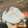 Sneakers Mode Platform Schoenen voor Kinderen Meisjes Geheel witte Sneakers Jongens Casual Tenis Nieuwe 2024 Lente Herfst Kinderen Sportschoenen Maat 21-32L231106