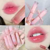 Bow Mirror Water Lip Gloss Waterproof Lasting Non-stick Cup Nude Red Translucent Jelly Lipstick Make-up for Women