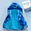 Jassen 2024 Meisjesjas Met capuchon Afneembare fleece Tweedelige kinderjas Kinderwinterkleding TZ364