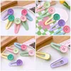 Bandanas 5 szt. Snap Hair Clips Women Jewelry Bang Metal Akcesoria Girl Dekoracyjne Miss Tongs