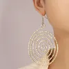 Hoop Earrings Fashion Creative Hollow Circular Vortex Ins Personality Trend Net Red With Big Ear Female