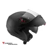 AGV Full Helmets Herr- och kvinnors motorcykelhjältar Compact-St Matt Black Urban Touring Flip Front Hjälm M WN-L5XE