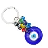 Porte-clés longes L turc bleu mauvais œil porte-clés charmes pendentifs yeux suspendus ornement bijoux accessoires livraison directe Amyeq