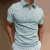 Mens Tshirts 2023 Mens Solid Color Polo Shirt Kort ärm TurnDown Collar Dxhet Polo Shirt For Men Casual Streetwear Summer Male Topps 230406