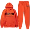 Tracki Trapstar Autumn zima mężczyźni z kapturem bluzy garnitur para jogging hoodiessweatpants dwa elementy set Set Streetwear 221116