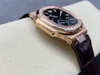 La fabbrica GR produce il miglior orologio da uomo 5712 Super Integrated Cal.240 movimento lunetta quadrata con diamanti cinturino in pelle di vitello movimento ultrasottile da 9,5 mm vetro zaffiro