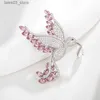 Spille Spille Spille da donna di lusso per accessori per abbigliamento Nuova spilla di design per uccelli realizzata con cristalli austriaci Bijoux da sposa Q231107
