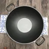 Poêles 34cm Style ancien Poêle à frire en fonte Cuisinière à gaz non revêtue Cuisinière à induction