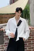 Men's Casual Shirts Spring Autumn Fashion In 2023 Long Sleeve Oversize Loose Punk Gothic Party Stage Show Shirt Night Club Costumes