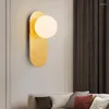 Wall Lamps Modern Led Bed Lamp Antique Wooden Pulley Candles Long Sconces Turkish Mount Light Switch