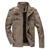 Mäns jackor Casual Army Military Jacket Men's Plus Size M-6xl Jaqueta Masculina Air Force One Spring and Autumn Cargo Men's Jacket Coat 230406