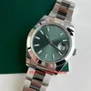 2023 QC Kontrollera Luxurys armbandsur Platinum Mint Green Watch 41mm Men's Automatic Watch Automatic Mechanical Armband Herrklockor Vattentäta armbandsur 126300